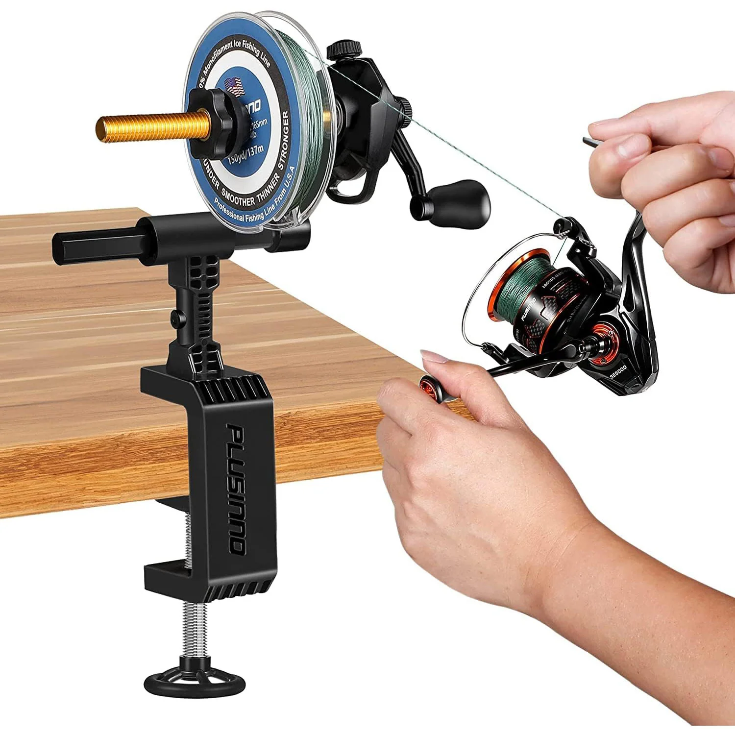 PLUSINNO Fishing Line Spooler With Unwinding Function. Fishing Line Winding Tool For Spinning/Casting Reel. Practical Fishing Accessory