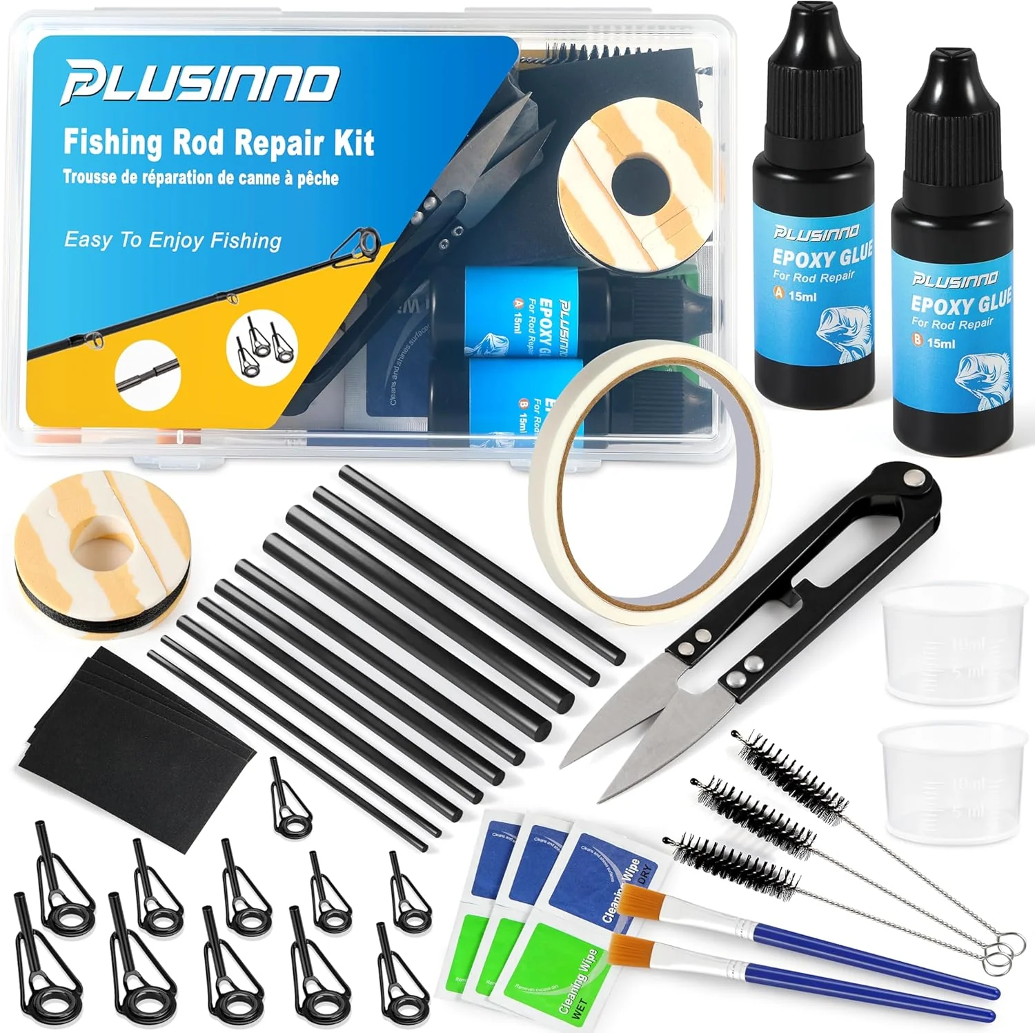 PLUSINNO Fishing Pole & Rod Repair Kit.