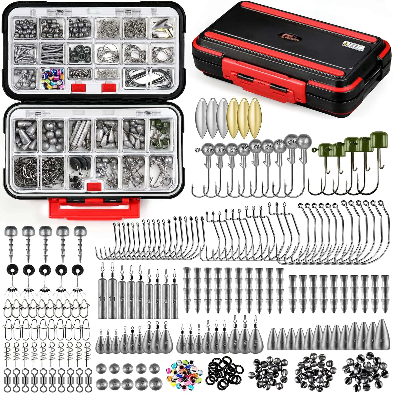 PLUSINNO 387 PCS Fishing Accessories Kit