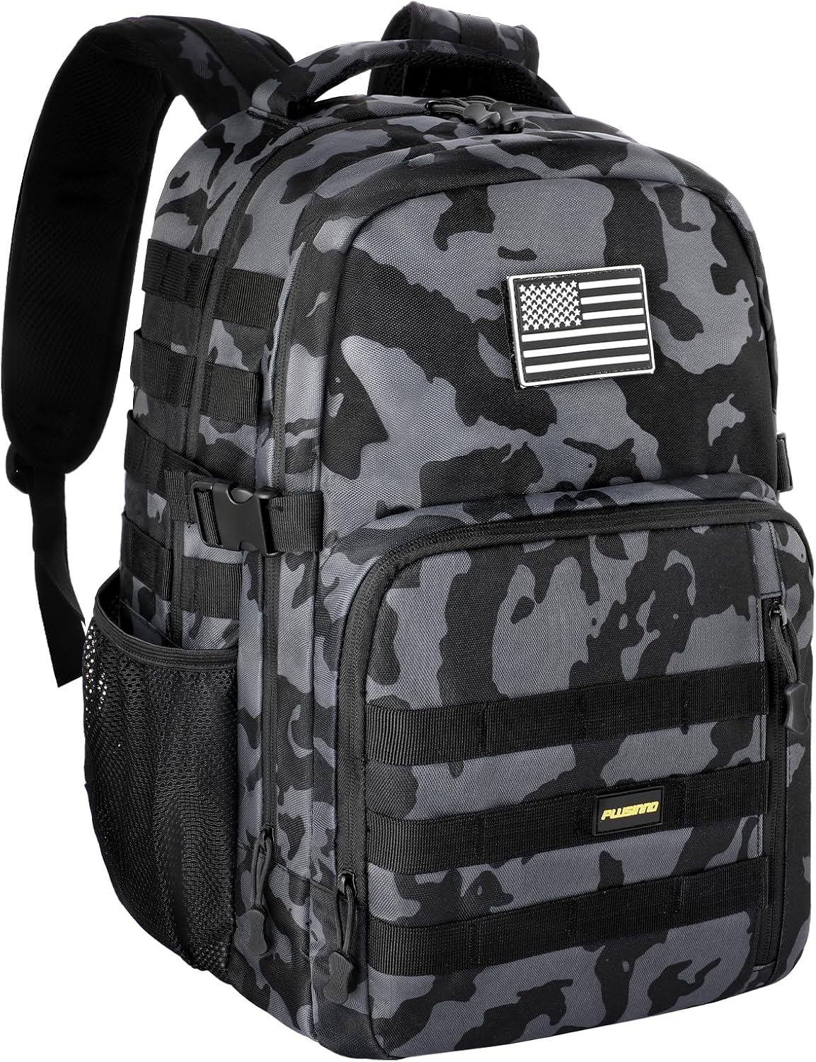 PLUSINNO Tactical Backpack. 40L Water Resistant Military Backpack. gym backpack for men