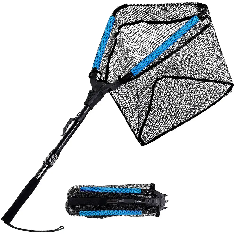 PLUSINNO FN4 Triangular Floating Fish Landing Net with Telescopic Pole